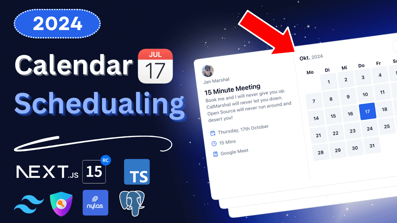 Create a Scheduling Platform using Next.js 15